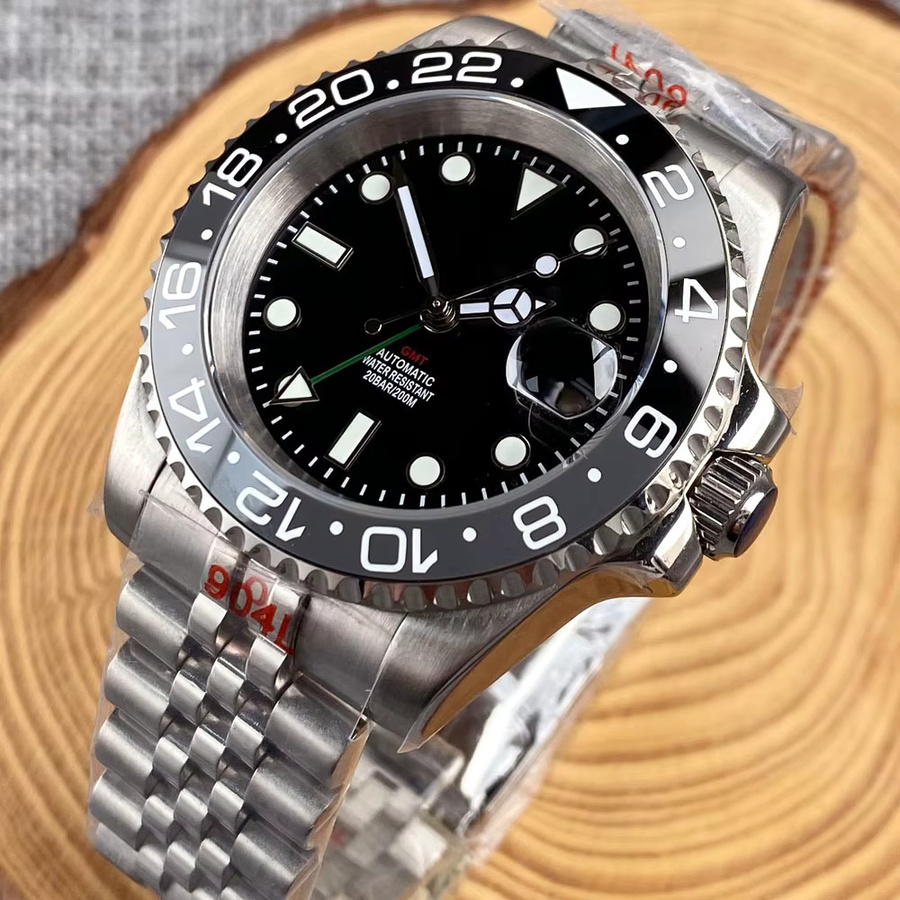 Tandorio Armbanduhr, Automatik, Edelstahl, Schwarz, 40 mm, Herren - Bild 3