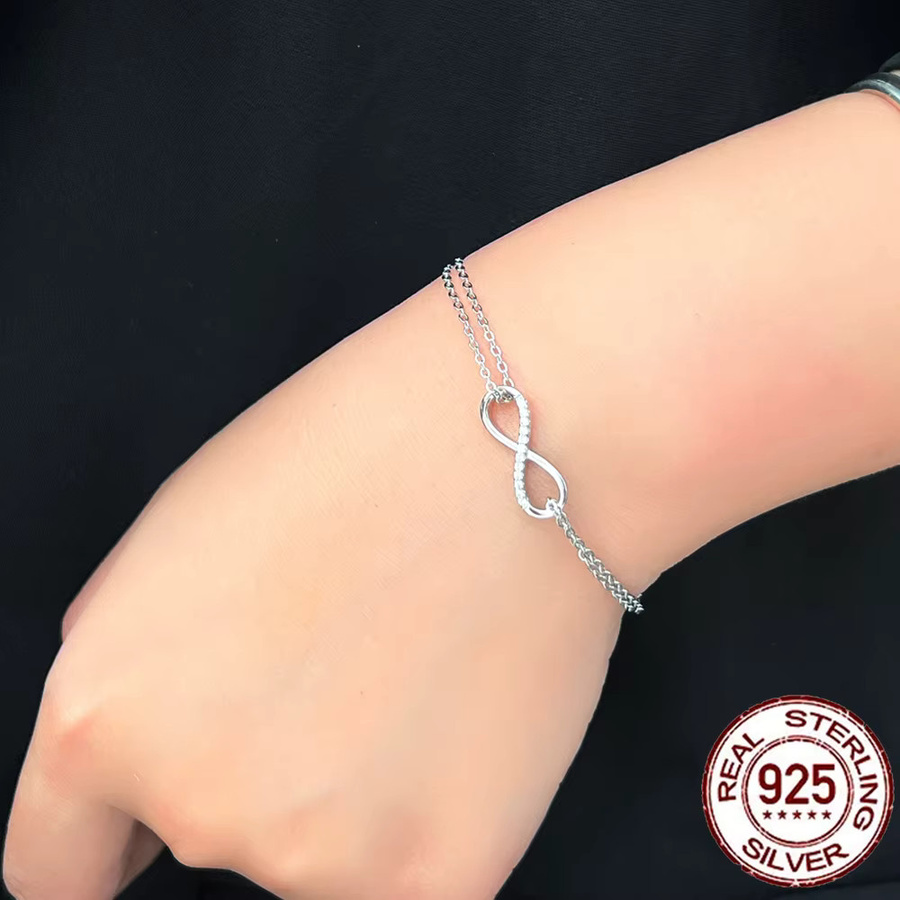 CWWZircons Armband, 925 Silber, Zirkonia, Damen - Bild 3