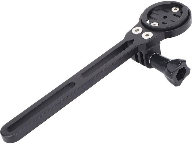Fishine Fahrradcomputerhalterung aus Aluminiumlegierung in Schwarz für Vorbau und Lenker, 165 mm - Bild 1