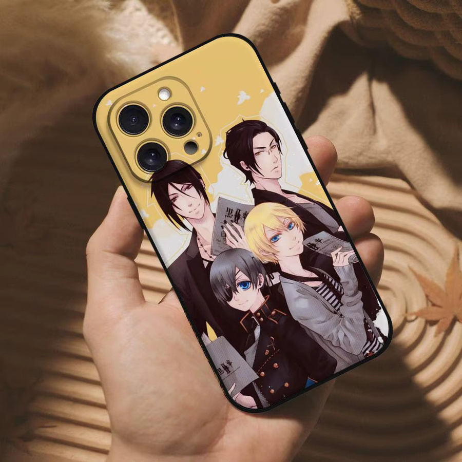 B-Black Butler Matte Silikon Handyhülle für iPhone Modelle in Multicolour - Bild 5
