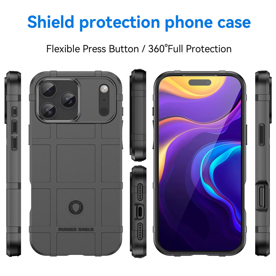 Robuste Schutzhülle in Militärqualität mit Fallschutz für Apple iPhone 14, 15 Plus, 16 Pro Max und 17 in Blau - Bild 4