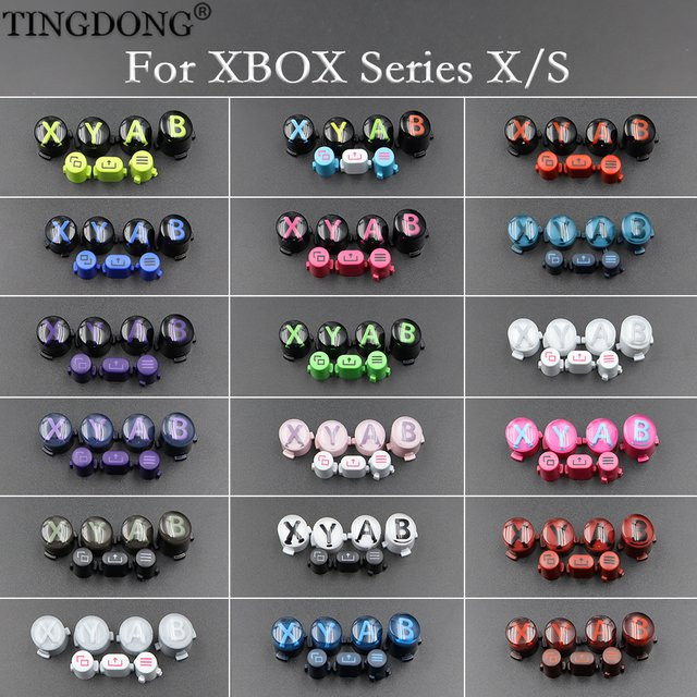 TingDong Ersatz-Tastensatz für Xbox Series X/S in Mehrfarbig – Set mit ABXY-Buttons und Share-Menu-Tasten - Bild 1