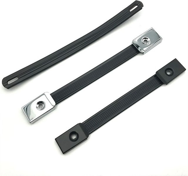 Robuster Tragegriff mit Metalleinsatz für Lautsprecher und Schränke in Schwarz oder Silber, Breite: 18 cm oder 25 cm - Bild 1