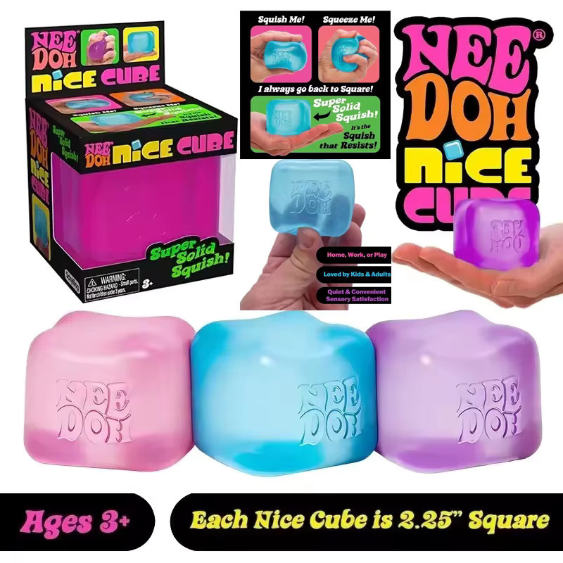 Schylling NeeDoh Nice Cube, Sensorisches Quetschspielzeug - Bild 1