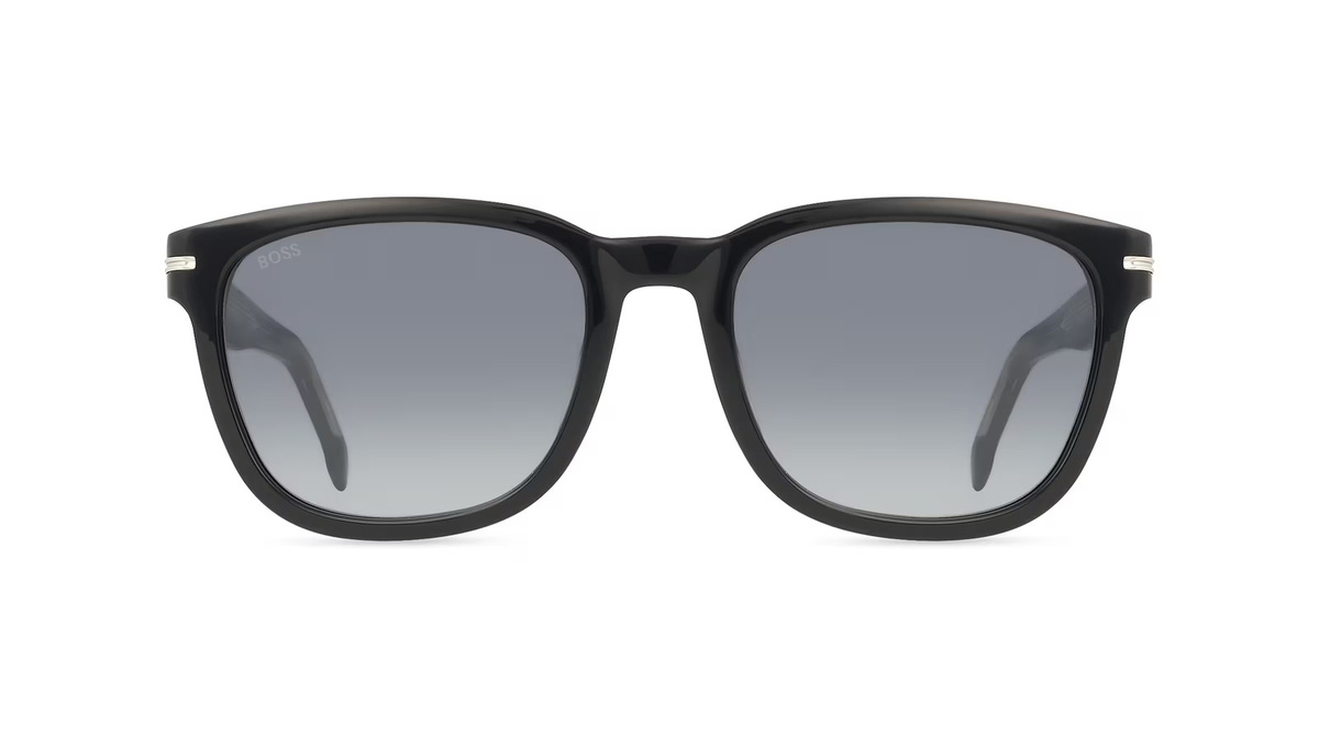 Hugo Boss 1722/G/S Sonnenbrille Vollrand, Eckig, Acetat, Schwarz, Herren - Bild 1
