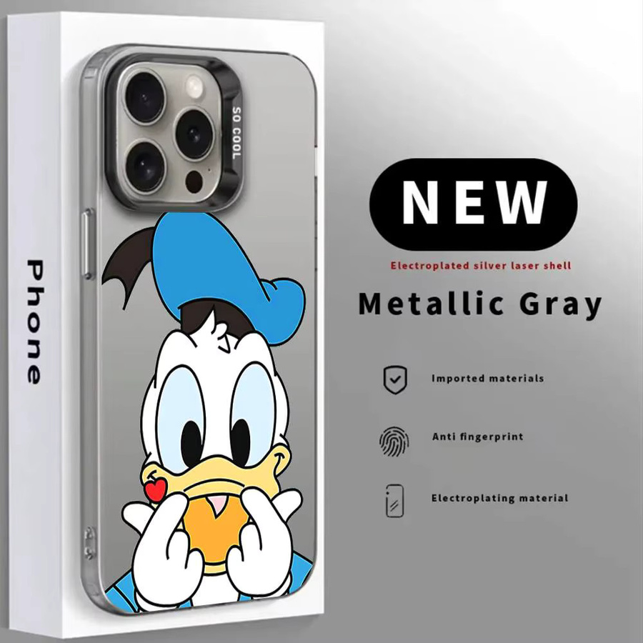 Mesuca Handyhülle mit Donald Duck Cartoon Design für iPhone 11 bis iPhone 17 Pro Max und weitere Modelle - Bild 3