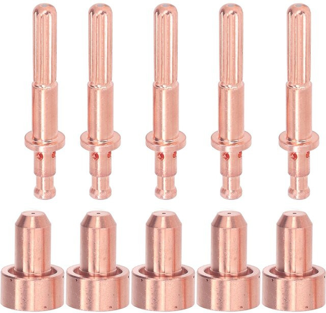 Koogeelife 10er Set Düsen-Elektroden-Set aus Messung in Gold für MC60 MC100 - Bild 1