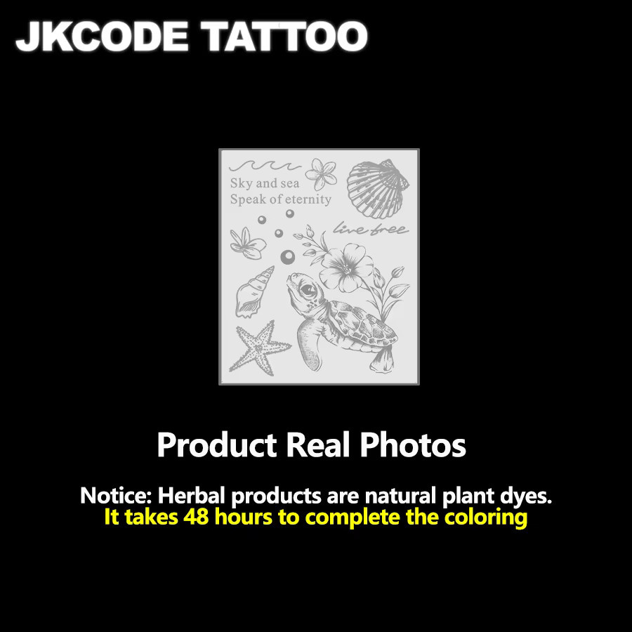JKCODE TATTOO Baby-Schildkröten Minimaltattoo, Damen - Bild 3