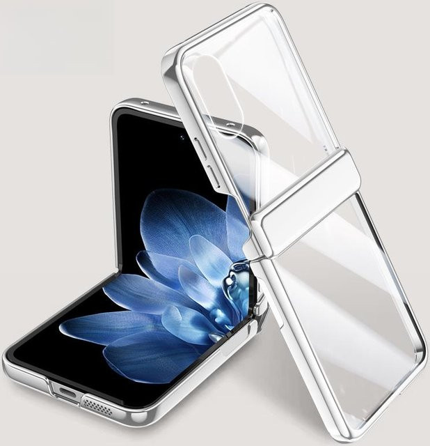 Xiaomi Mix Flip Handyhülle mit integriertem Filmschutz und Galvanisierung in Transparent, Anti-Drop Schutzhülle für faltbare Displays - Bild 1