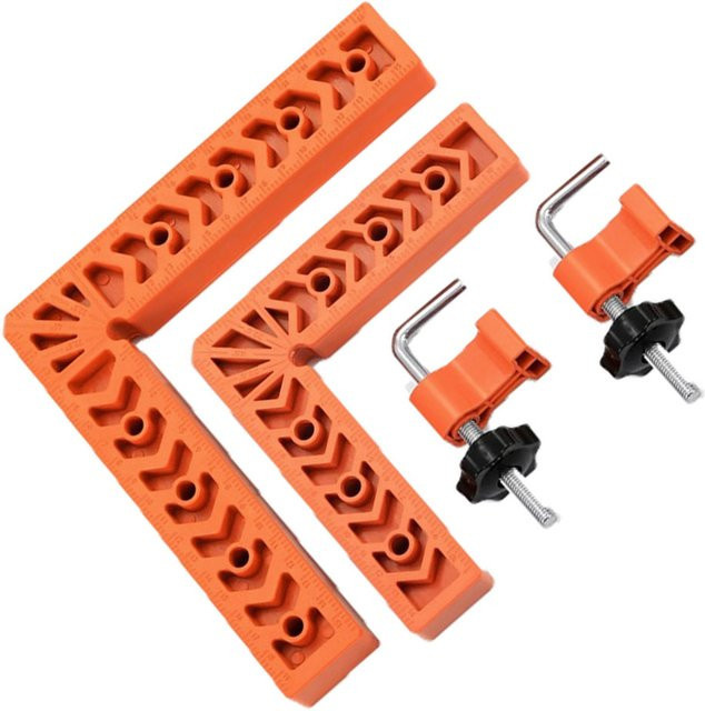 DAZZLEEX 90-Grad-Positionierwinkel L-Typ Eckklammer aus Aluminium-Legierung in Orange - Bild 1