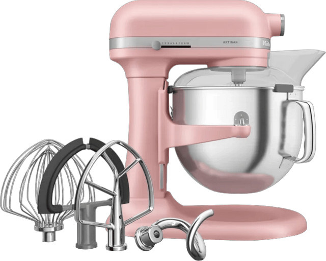 KitchenAid Küchenmaschine 5KSM70SHXEDR in Dried Rose mit Edelstahlgehäuse - Bild 1