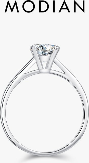 Modian Ring, 925 Silber, Moissanit, Damen - Bild 1