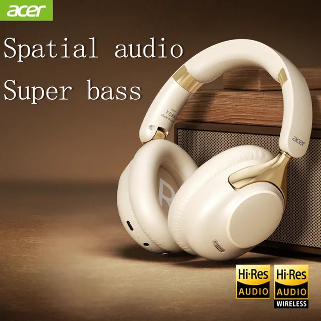 Acer ANC Kabellose Bluetooth-Kopfhörer mit 360 Grad Surround-Sound und Geräuschunterdrückung in Schwarz - Bild 1