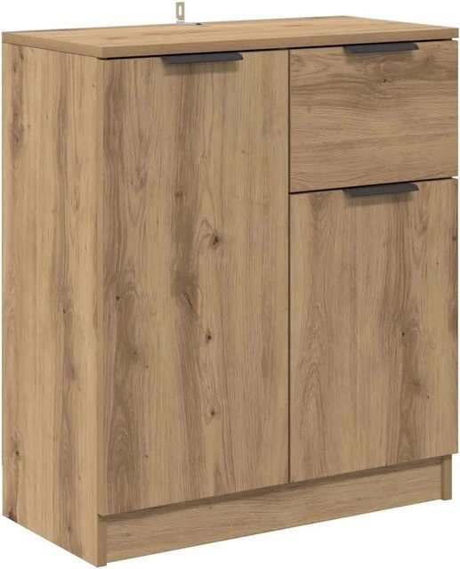 vidaXL Sideboard Artisan-Eiche in Braun, rustikaler Holzwerkstoff, B/T/H: 60 x 30 x 70 cm - Bild 1