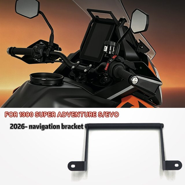 iPhone Navigationshalterung und GPS-Ständer für 1390 Super Adventure S/EVO in Schwarz - Bild 1