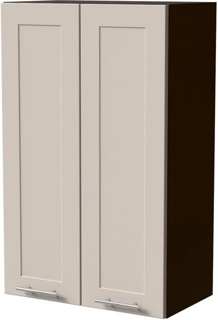 Feldmann-Wohnen Hängeschrank Oslo W4 Küchenschrank in Lava und Kaschmir Matt mit Soft-Close-Türen, B/T/H: 60 x 32,5 x 96 cm - Bild 1