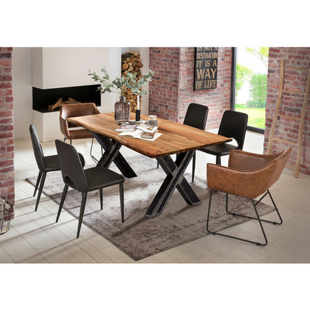 SIT Tisch TABLES & CO aus Akazienholz in Braun, Höhe: 79 cm, Tiefe: 100 cm
