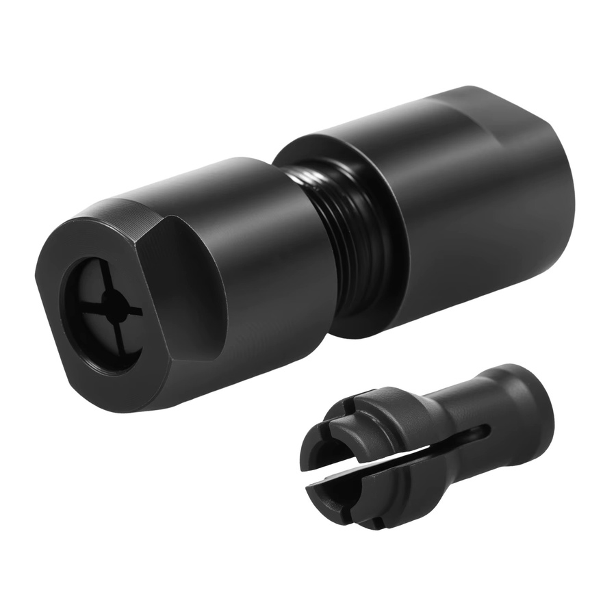 Toorise Winkelschleifer-Adapter für Geradschleifer-Futter, 3/6mm, Schwarz, 5/8 Zoll -11 Gewinde für 100-Typ Winkelschleifer zum Schneiden und für Holzarbeiten - Bild 7