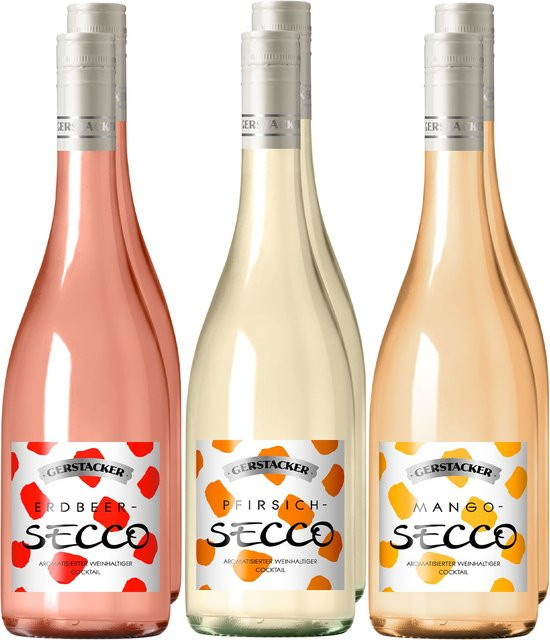 Gerstacker Fruchtsecco Pfirsich Mango 6 x 0,75 l - Bild 1
