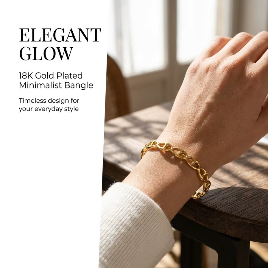 JP One Armband, Edelstahl, Gold, Damen - Bild 2