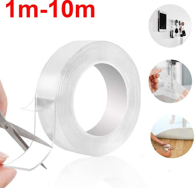 TFAAI Nano-Klebeband doppelseitig transparent, Breite: 20 mm - Bild 1