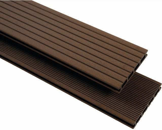 GartenLand WPC Terrassendiele Vintage Schokobraun 25 x 145 mm x 20 cm - Bild 1