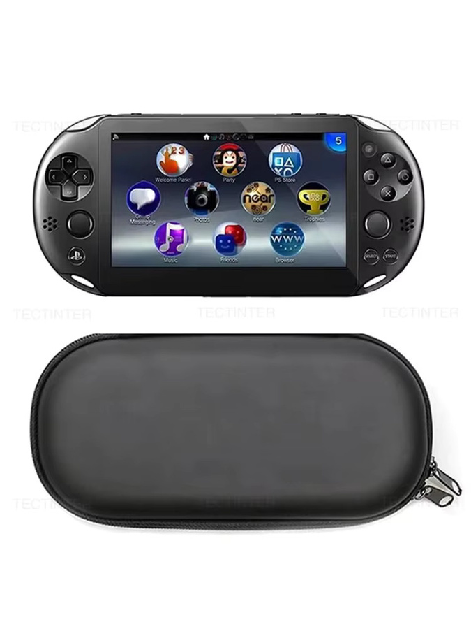 Sony PS Vita Tragbare Reisetasche mit EVA Anti-Schock Hartschale für PS Vita 1000, 2000 und Slim in Schwarz und Rot - Bild 6
