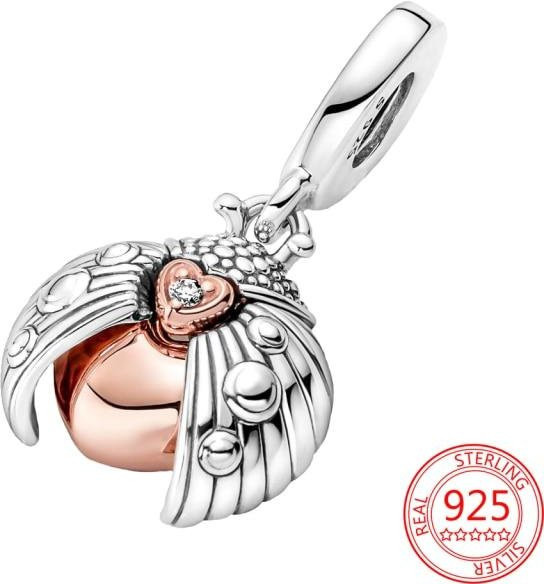 Armband Charm Vorhängeschloss Schlüssel, 925 Silber, Perle, Zirkonia, Damen - Bild 1