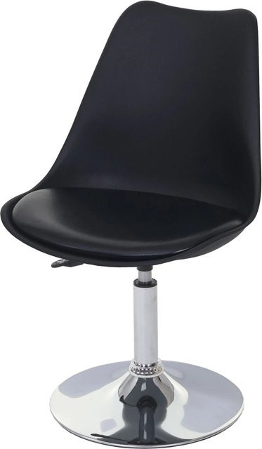 CHEFGASTRO Oslo Drehstuhl 2er-Set aus Kunstleder in Schwarz, B/T/H: 80 x 48 x 54 cm, Sitzhöhe: 42 cm - Bild 1