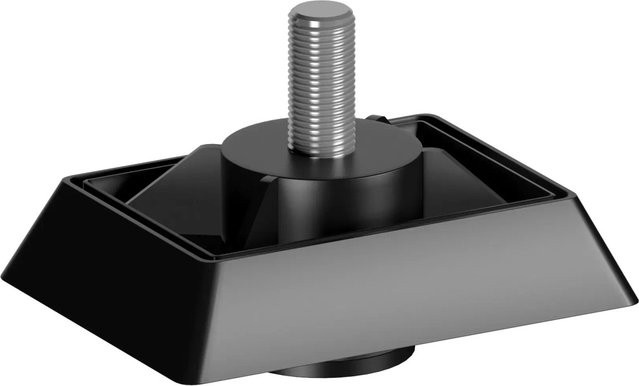 Schulte Profi-Variotec-Füße aus Kunststoff in Schwarz, 2 Stück, Breite: 4,2 cm, Tiefe: 2,8 cm - Bild 1