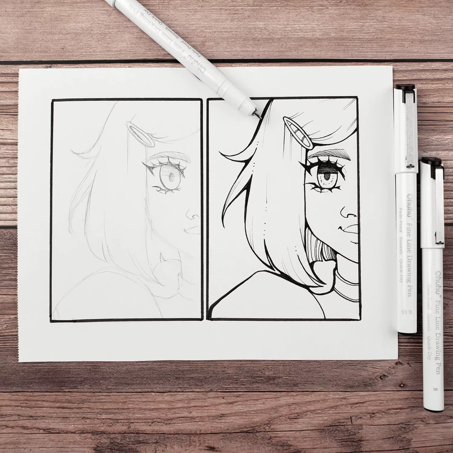 Ohuhu Micro Pen Fineliner Zeichenstifte im 8er-Pack, wasserfeste Kunstfarbige Stifte in Mehrfarbig für Manga, Skizzen und zum Schreiben - Bild 3