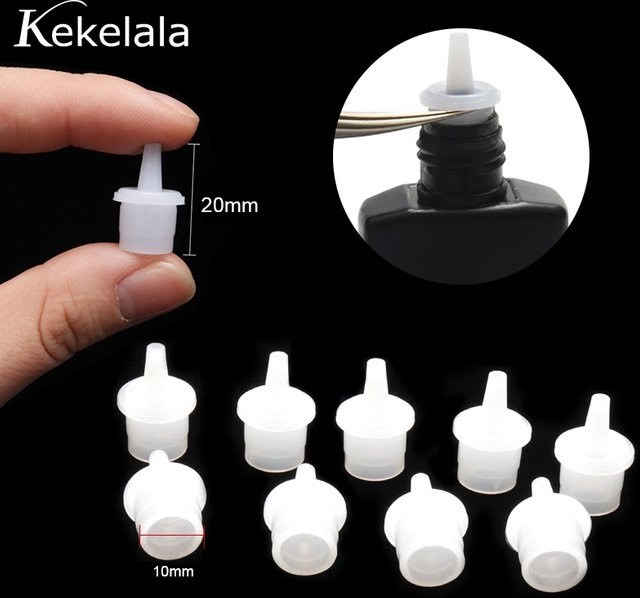 Kekelala Wimpernkleber Ersatzkappen, 10 Stück, Unisex - Bild 1