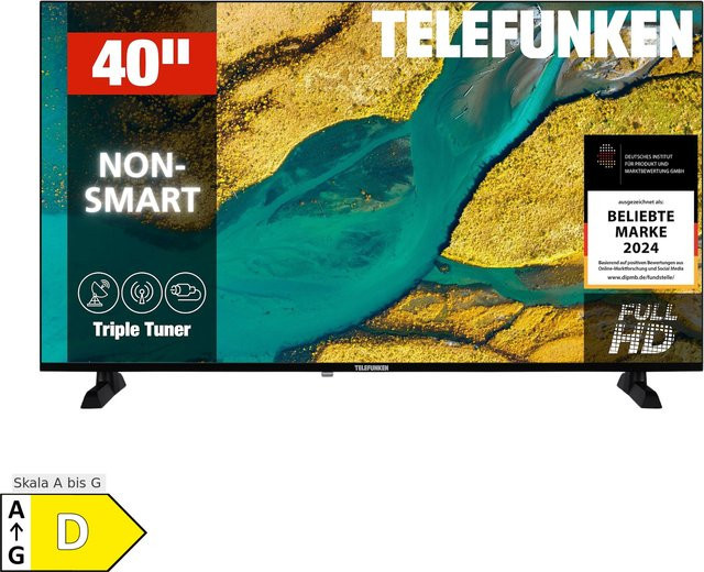 Telefunken XF40P900S LED Fernseher Full HD mit 40 Zoll Bildschirmdiagonale und Triple-Tuner in Schwarz - Bild 3