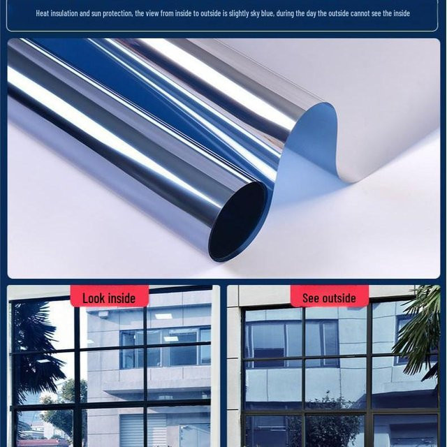 TrendVibeCN Anti-UV Einweg-Sonnenschutzfensterfolie in verschiedenen Farben, Breite: 30 cm - Bild 1