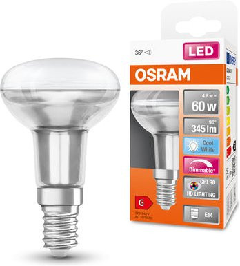 Osram LED Superstar + Spot R50 Reflektor-Lampe, E14, 4,8W, dimmbar, Kaltweiß - Bild 1