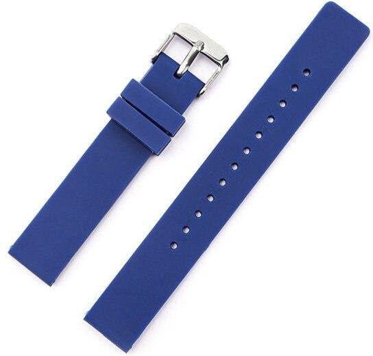Uhrenarmband Silikon, Unisex, 14mm, königsblau - Bild 1
