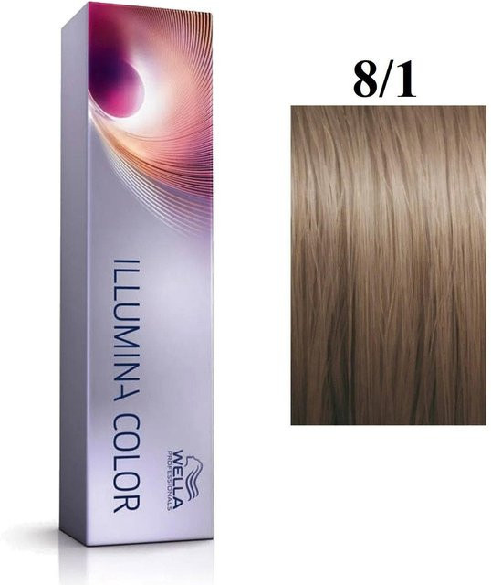 Wella Professionals Illumina Color Permanente Haarfarbe, 8/1, 60 ml - Bild 1