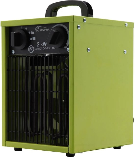 Tronitechnik Heizlüfter TT-EIH-152 mit 2000 Watt, Farbe Grün, Metall, stufenloses Thermostat und Überhitzungsschutz - Bild 2