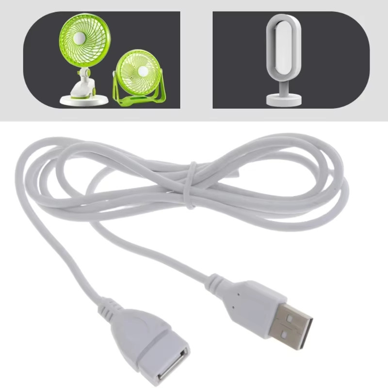 Ninth World USB-A Verlängerungskabel in Weiß, A-Stecker auf Buchse, Länge: 1,5 m - Bild 2