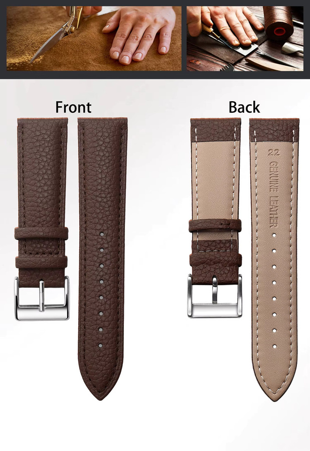 SAMCO Uhrenarmband Leder, Unisex - Bild 4