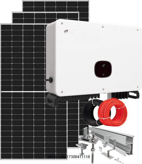 Kommerzielles Solar-Elektropanel-System mit Grid Tie in Weiß für 30 kW, 40 kW oder 50 kW zur energieeffizienten Stromerzeugung - Bild 1