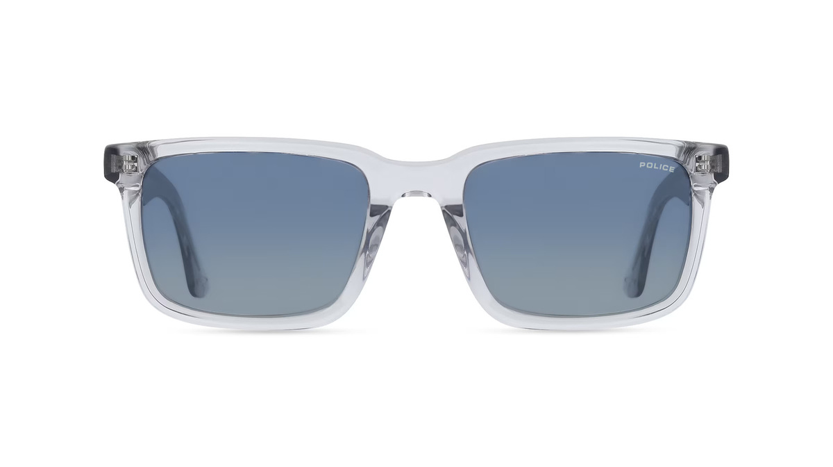 Police SPLP21E Sonnenbrille, Herren, Vollrand, Quadratisch, Kunststoff, Grau - Bild 1