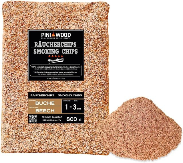 PINI Räucherchips Buche 800 g - Bild 1