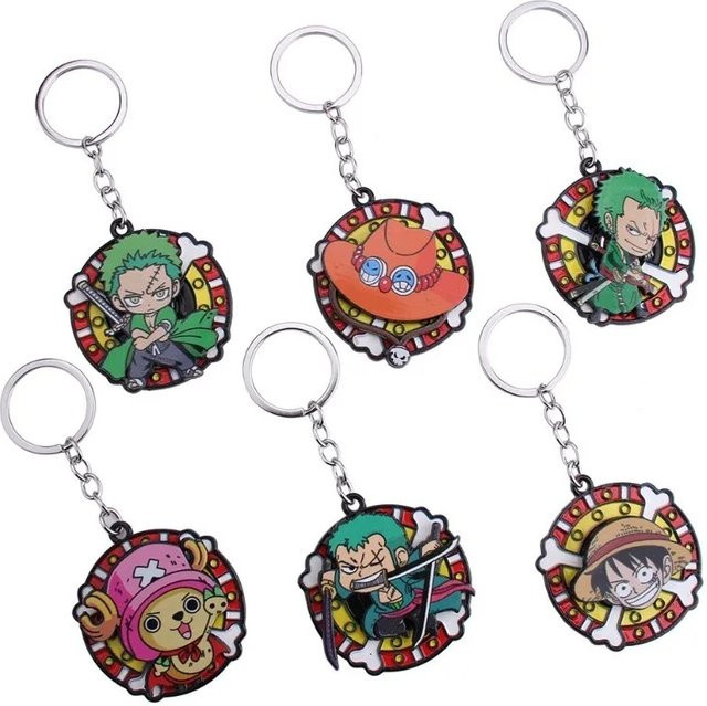 Bandai One Piece Ghost Destroy Charakter Ruffy Strohhut Solon Qiao Ba Zeichentrickfigur Schlüsselanhänger, Taschenanhänger - Bild 1