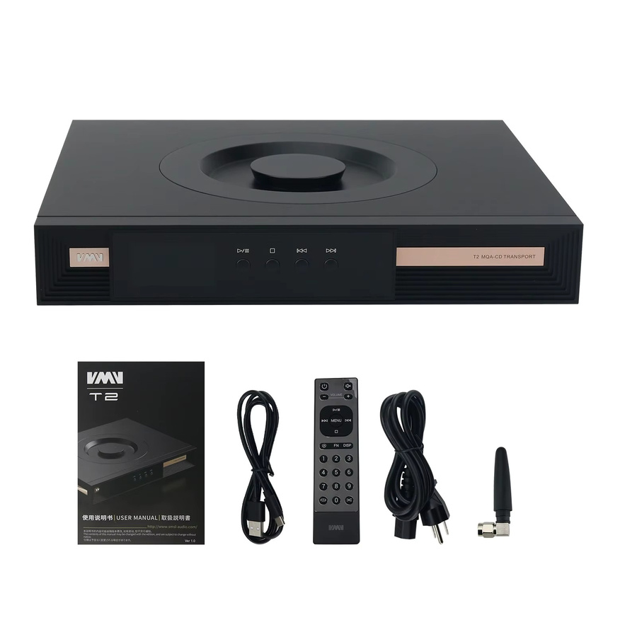 SMSL VMV T2 MQA CD-Player und digitaler DSD-Audio-Decoder in Schwarz - Bild 2