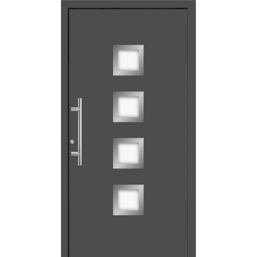 Splendoor Moderno Aluminium-Haustür mit Glaseinsatz, Anthrazit Metallic, Anschlag Links, B: 110 cm, H: 210 cm - Bild 2