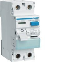 Hager FI-Schutzschalter Typ A 2-polig 16A 30mA CDA216D in Blau und Weiß - Bild 1
