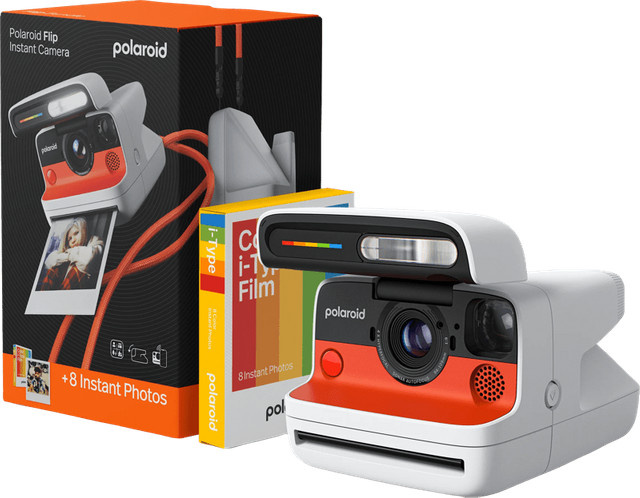 Polaroid Flip Sofortbildkamera in Weiß inklusive 8 Color Films und USB-C Anschluss - Bild 2