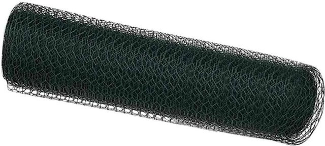 vidaXL Hexagonzaun Grün aus PVC, Höhe: 40 cm, Länge: 100 m - Bild 1
