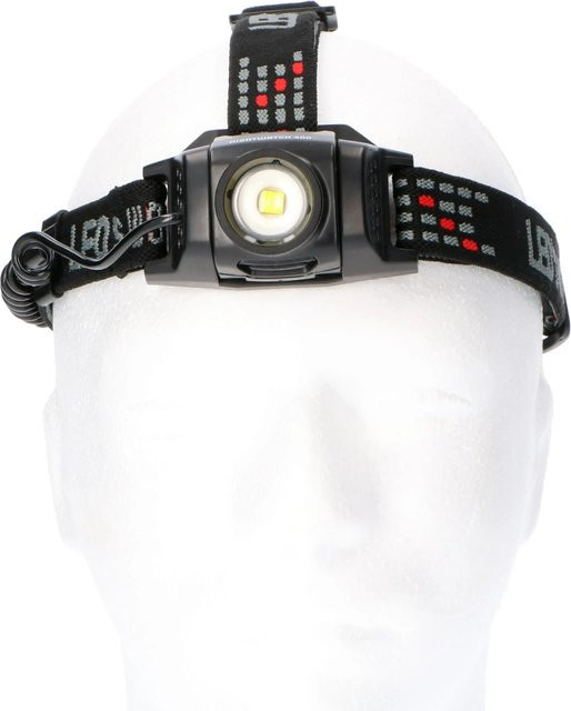 LED's Work Stirnlampe Schwarz mit 400lm, 5000K Kaltweiß, dimmbar und zoombar, IP44 Schutzklasse - Bild 1